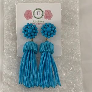 Lisi Lerch Turquoise Tassel Earrings